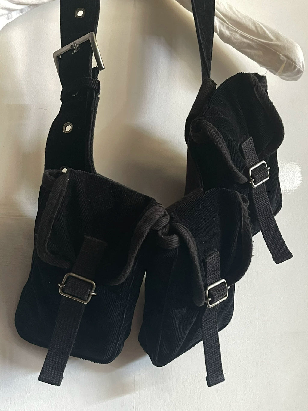 Jean Paul GAULTIER Corduroy Grenade Belt Waist Bag