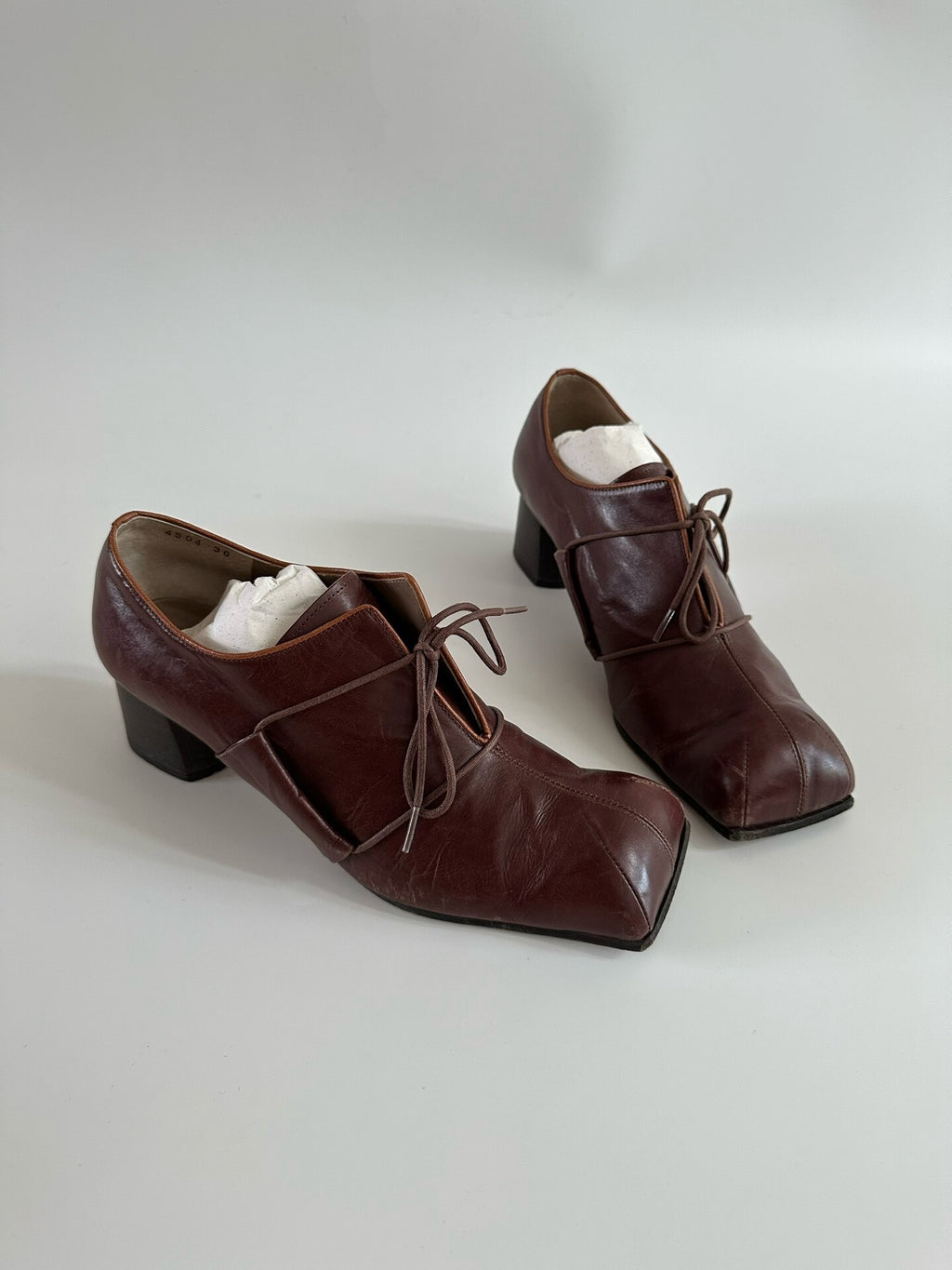 Mihara Yasuhiro Square-Toe Vintage Shoes