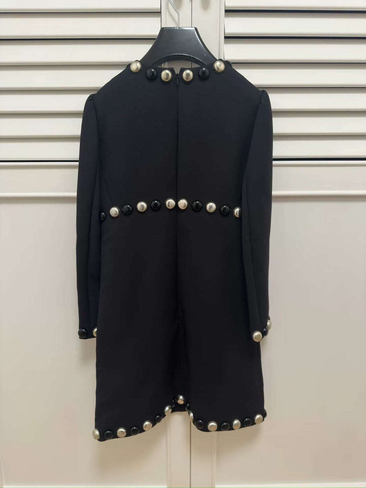 Celine 19SS Black Wool Long Sleeve Dress