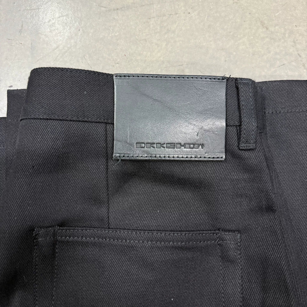 RICK OWENS DRKSHDW 25ss 12oz Double-Knee Pants