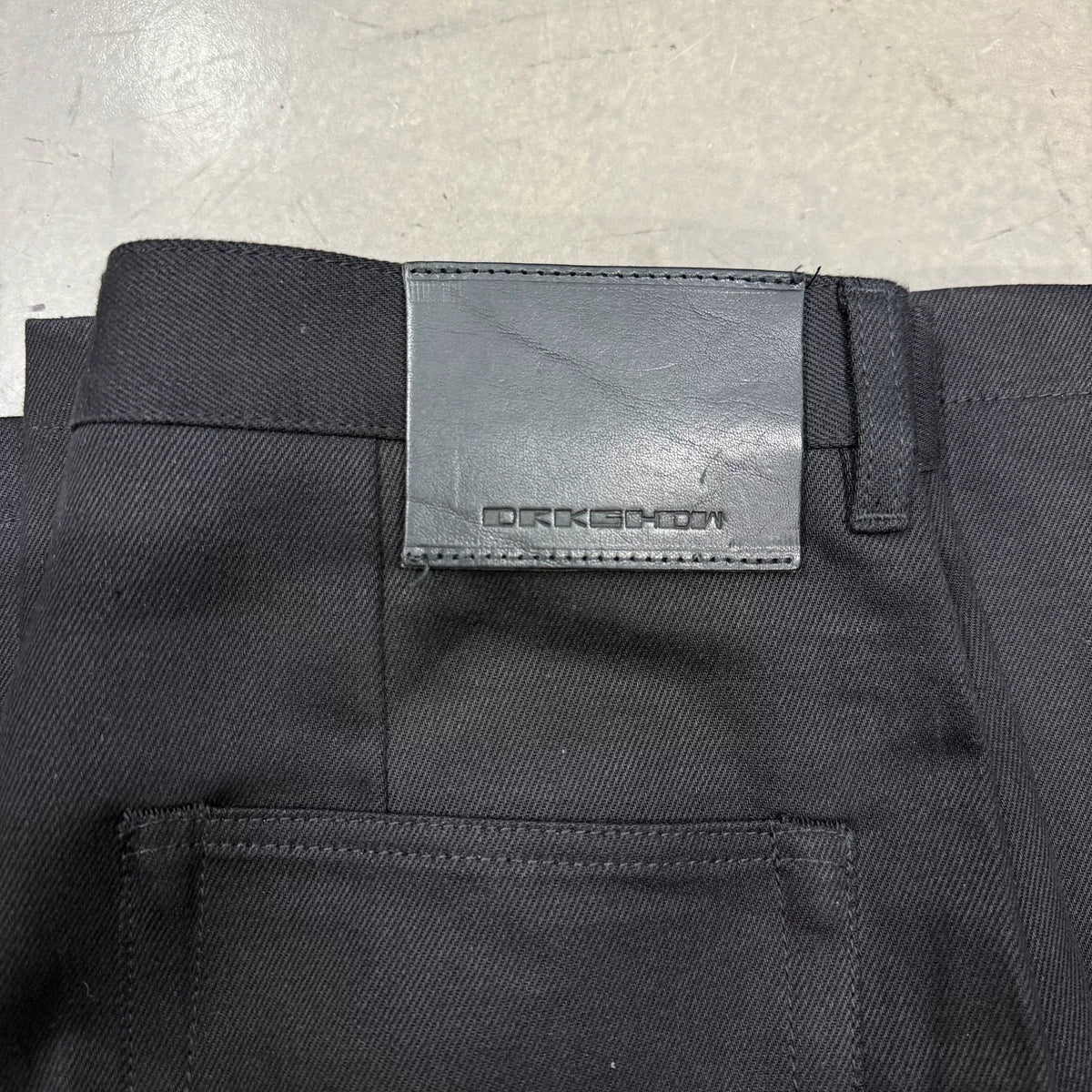 RICK OWENS DRKSHDW 25ss 12oz Double-Knee Pants
