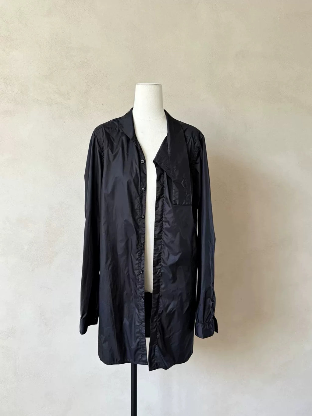 Rick Owens 18fw Nylon Standing Collar Jacket