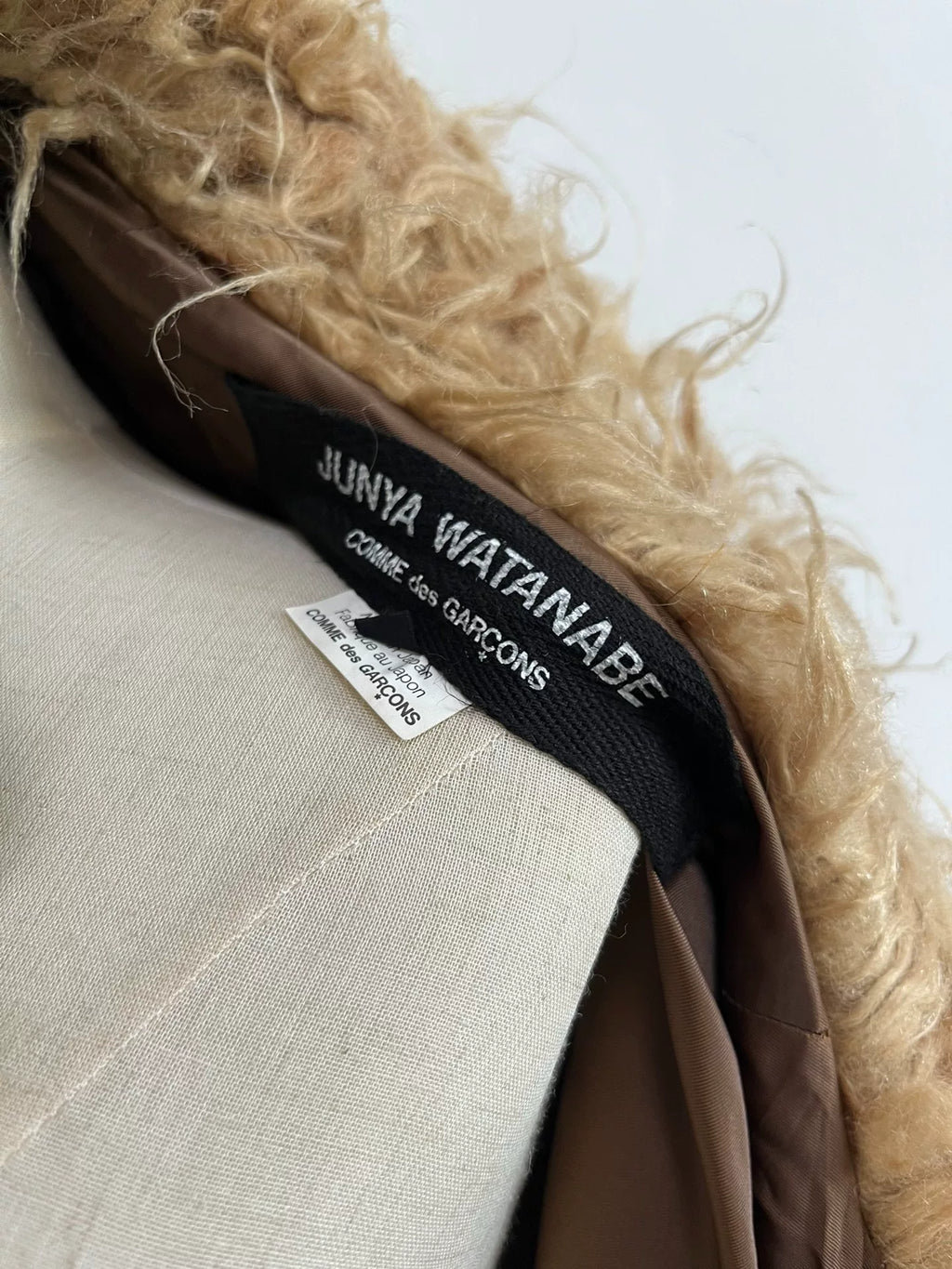 Junya Watanabe faux fur coat
