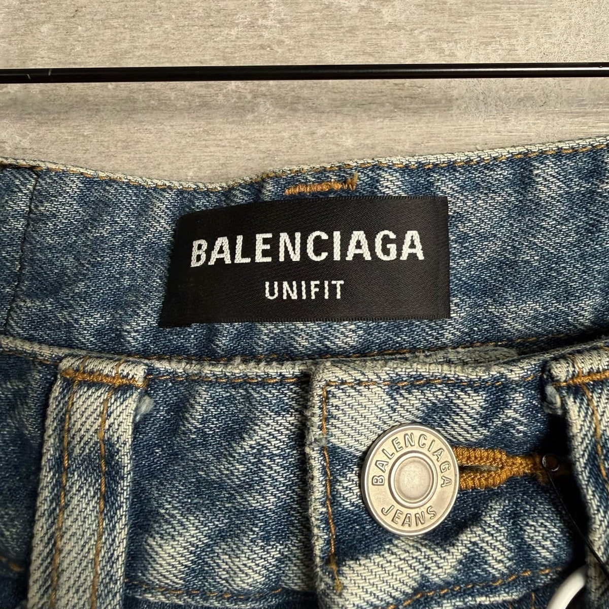 Balenciaga UNIFIT Distressed Denim Shorts