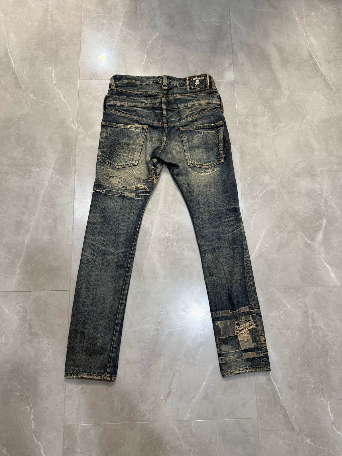 mastermind Japan SS06 Skull Patch Denim Jeans