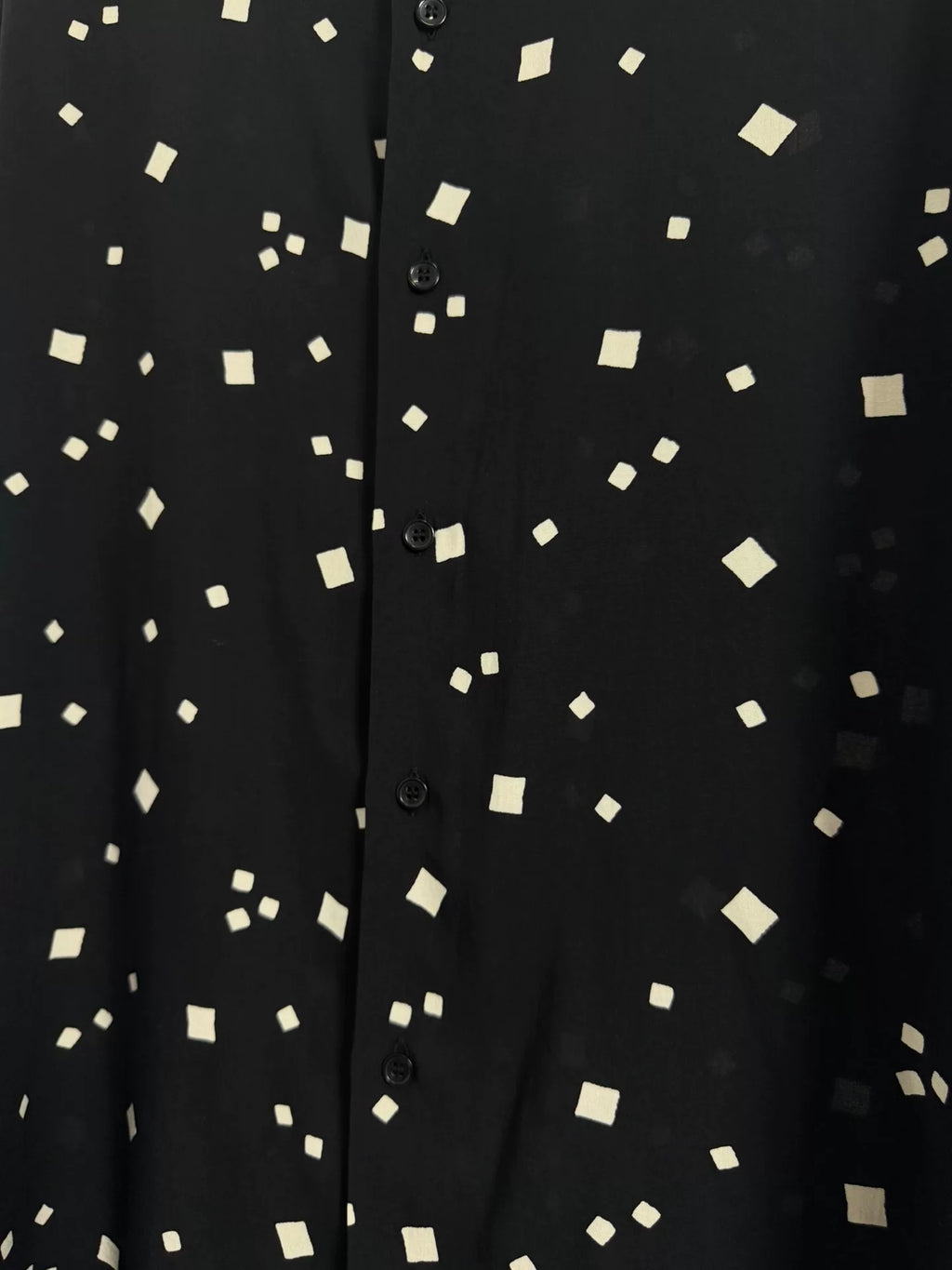 Saint Laurent SS20 Confetti Square Dot Viscose Shirt