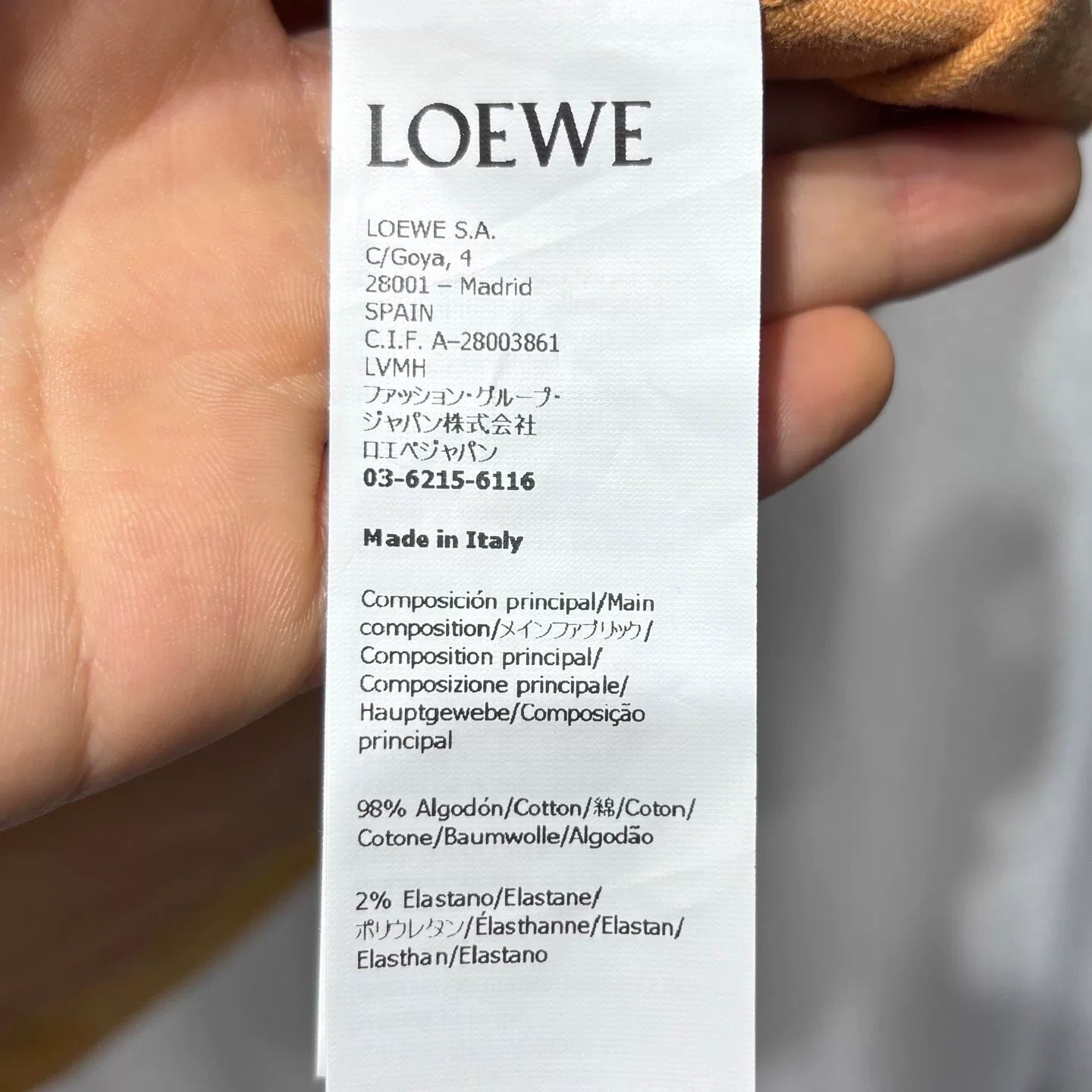 Loewe Short Sleeve Polo Shirt Lapel Shirt Leather Patch Shirt