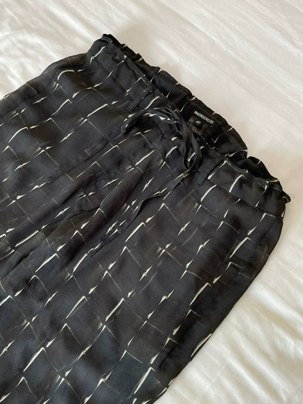 Ann Demeulemeester Silk Long Pants
