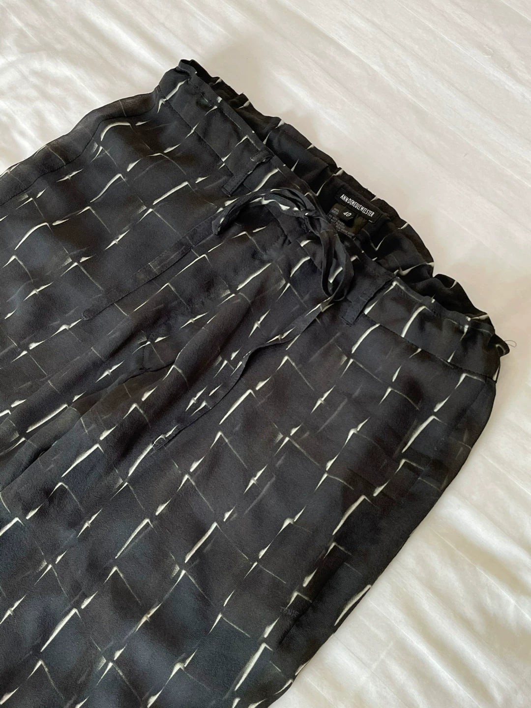 Ann Demeulemeester Silk Long Pants
