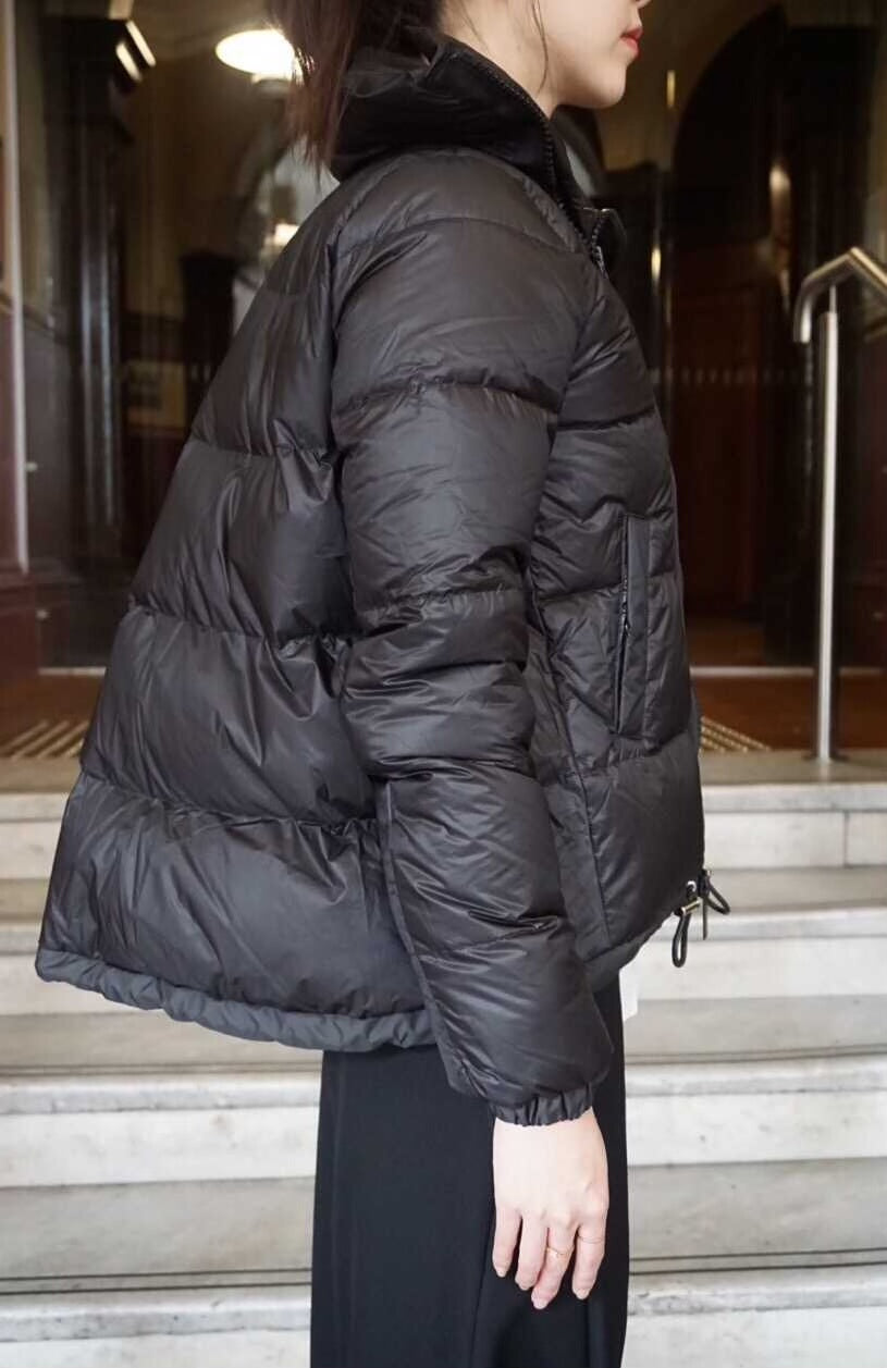 sacai FW16 Luck Black A-Line Puffer Down Jacket