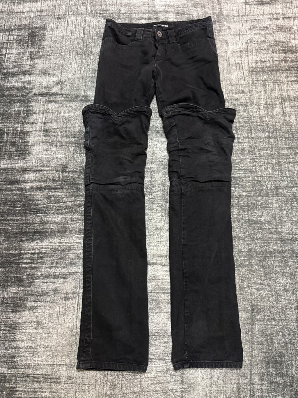 Dirk Bikkembergs Boot-Cut Low-Rise Brushed Denim Jeans
