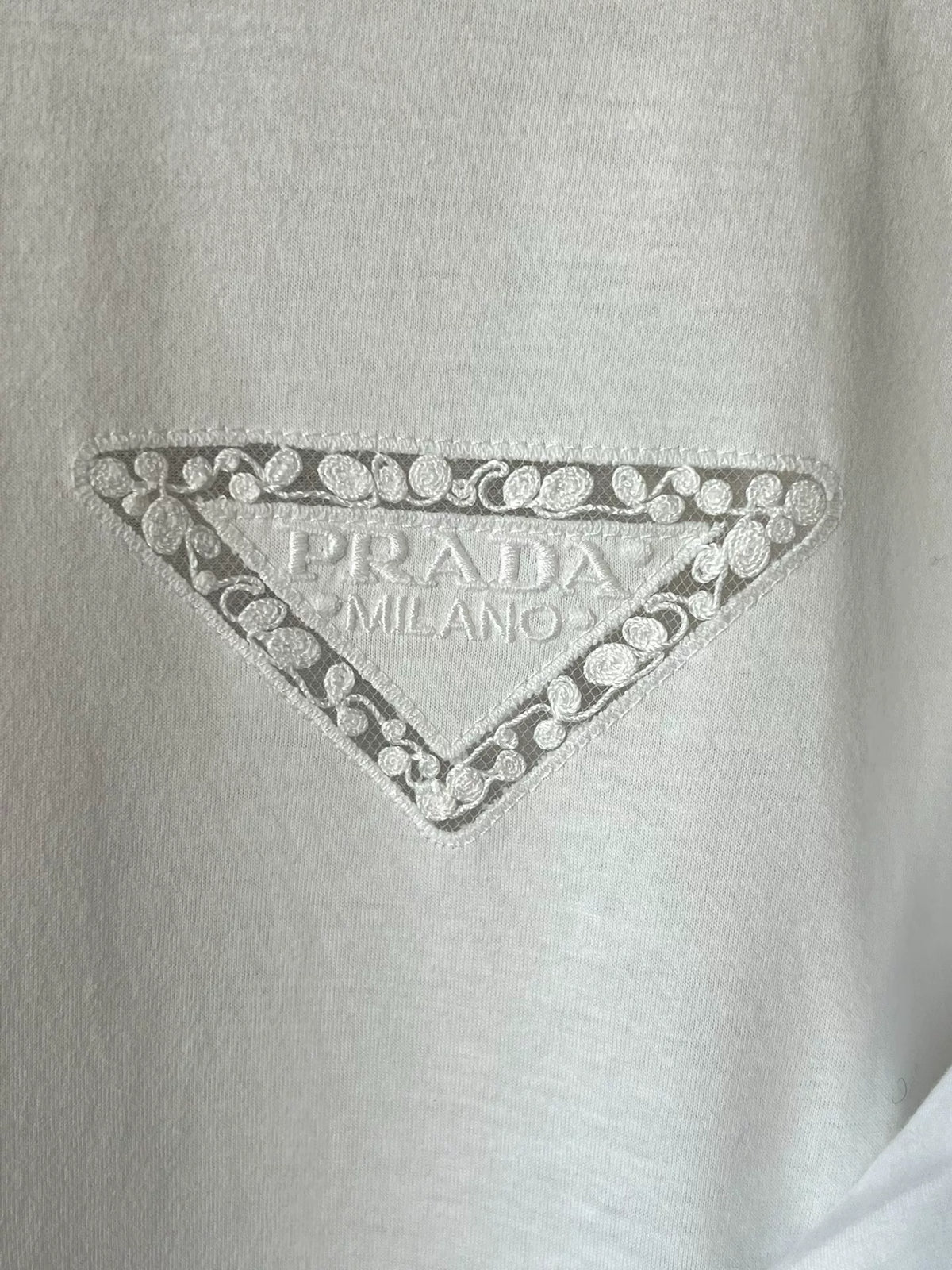 Prada Triangle Logo Dress