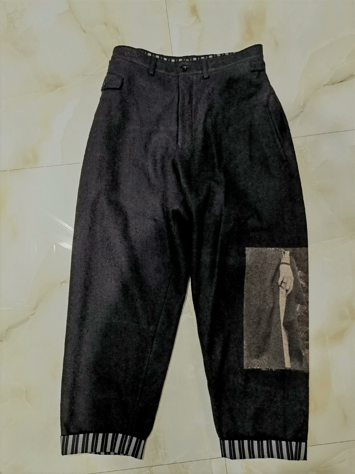 Yohji Yamamoto 22AW Beksiński Oil Painting Long Pants