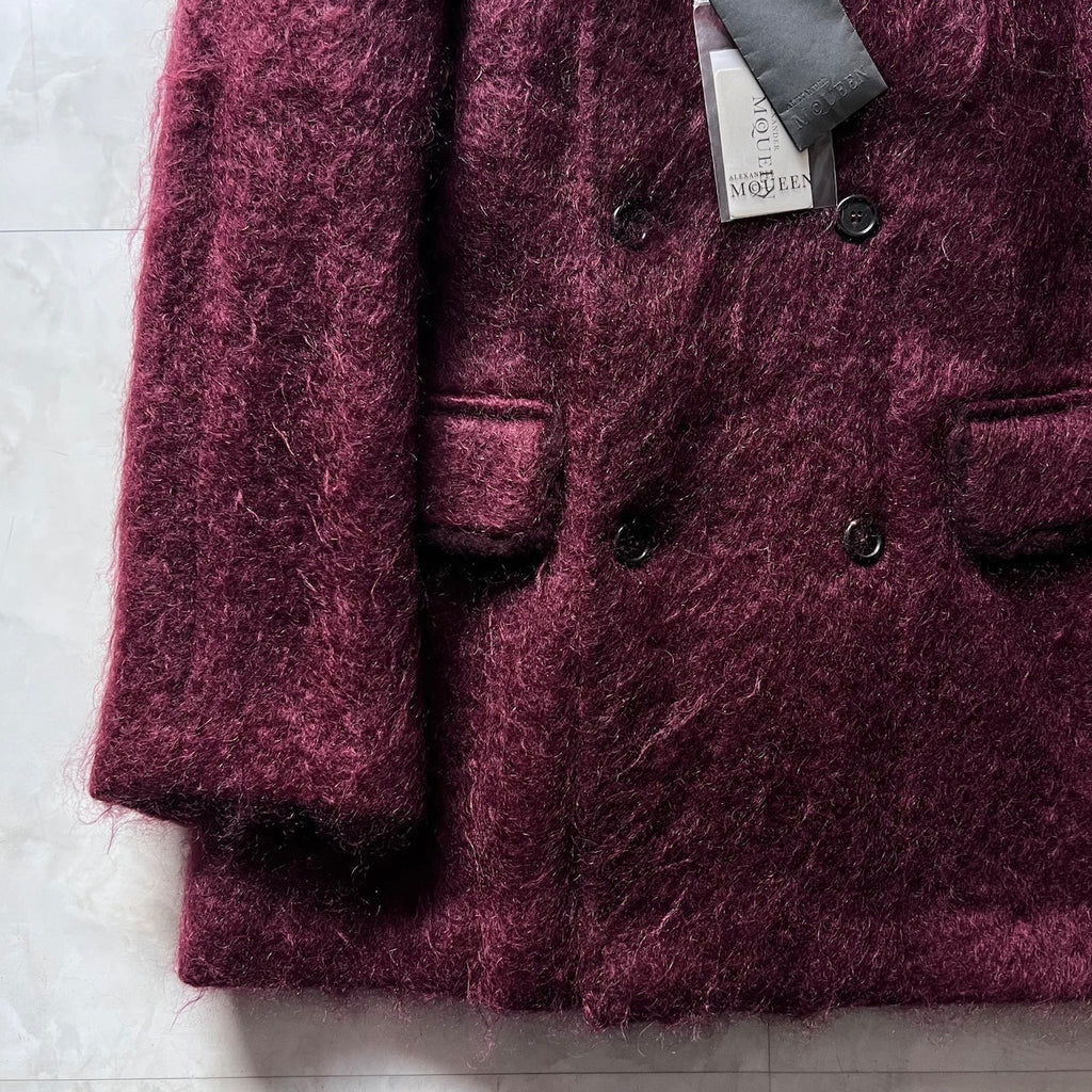 Alexander McQueen Mohair Double-Breasted Coat
