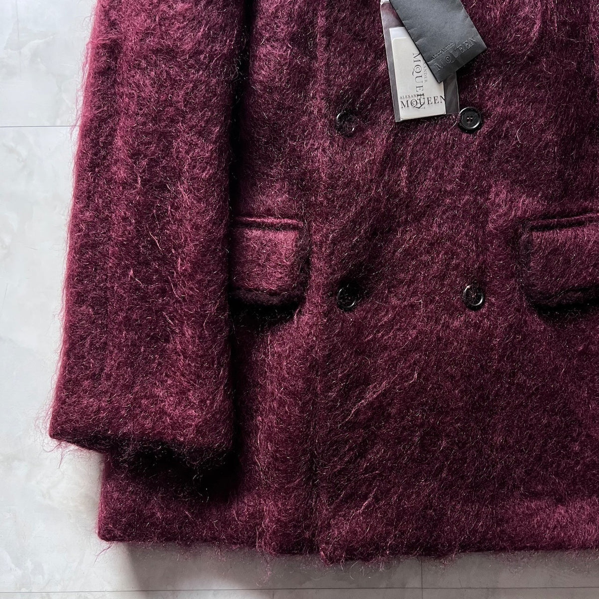 Alexander McQueen Mohair Double-Breasted Coat