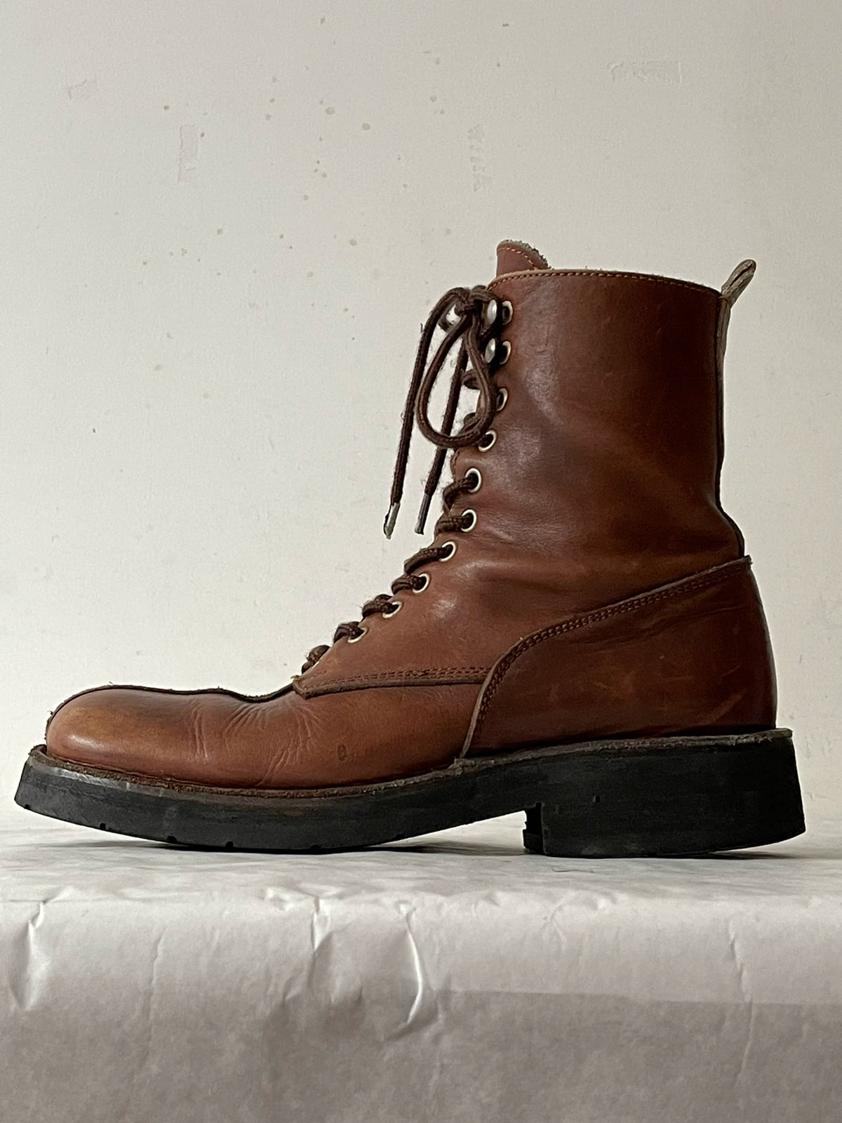 Yohji Yamamoto Patchwork Brown Boots