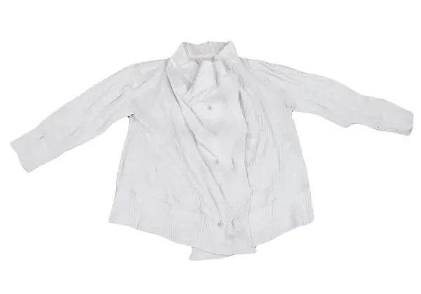 Issey Miyake Vintage White Main Line Pleated Top