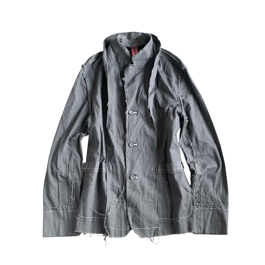 Undercover 2000s Distressed Cotton Linen Jacket