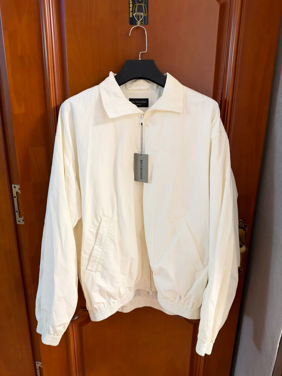 Balenciaga White Tape Print Jacket