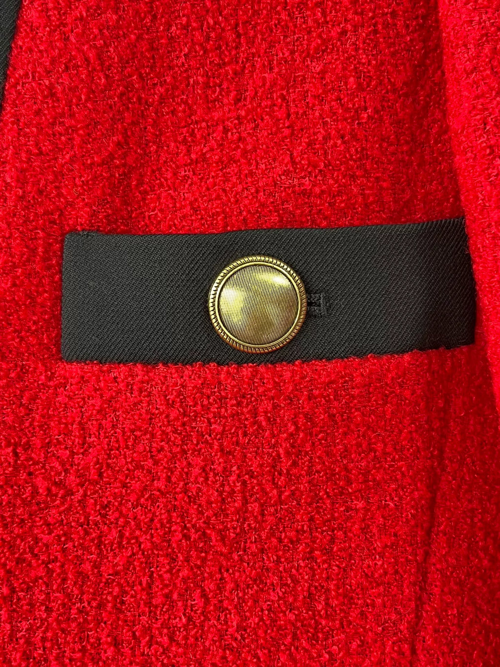 Saint Laurent red wool coat