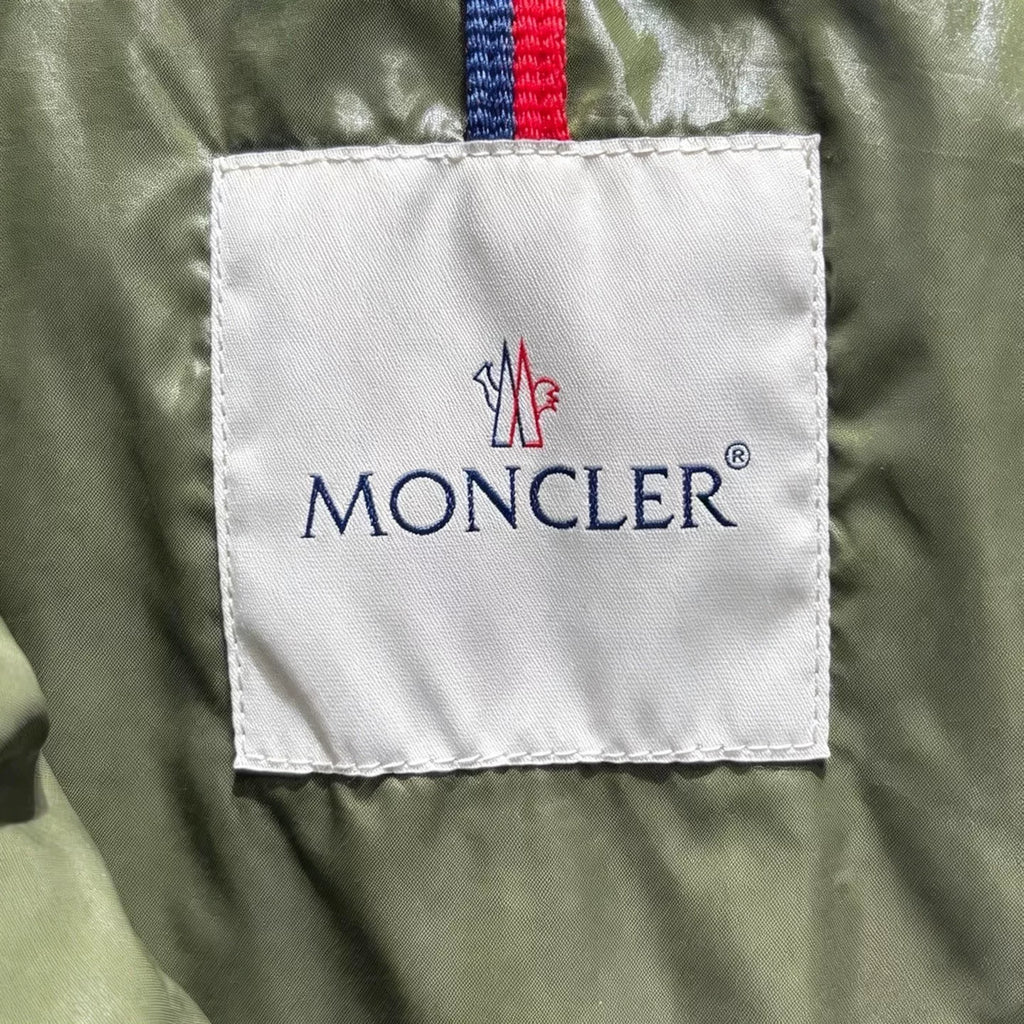 Moncler Navy Blue Detachable Hood Stand-Collar Nylon Down Jacket
