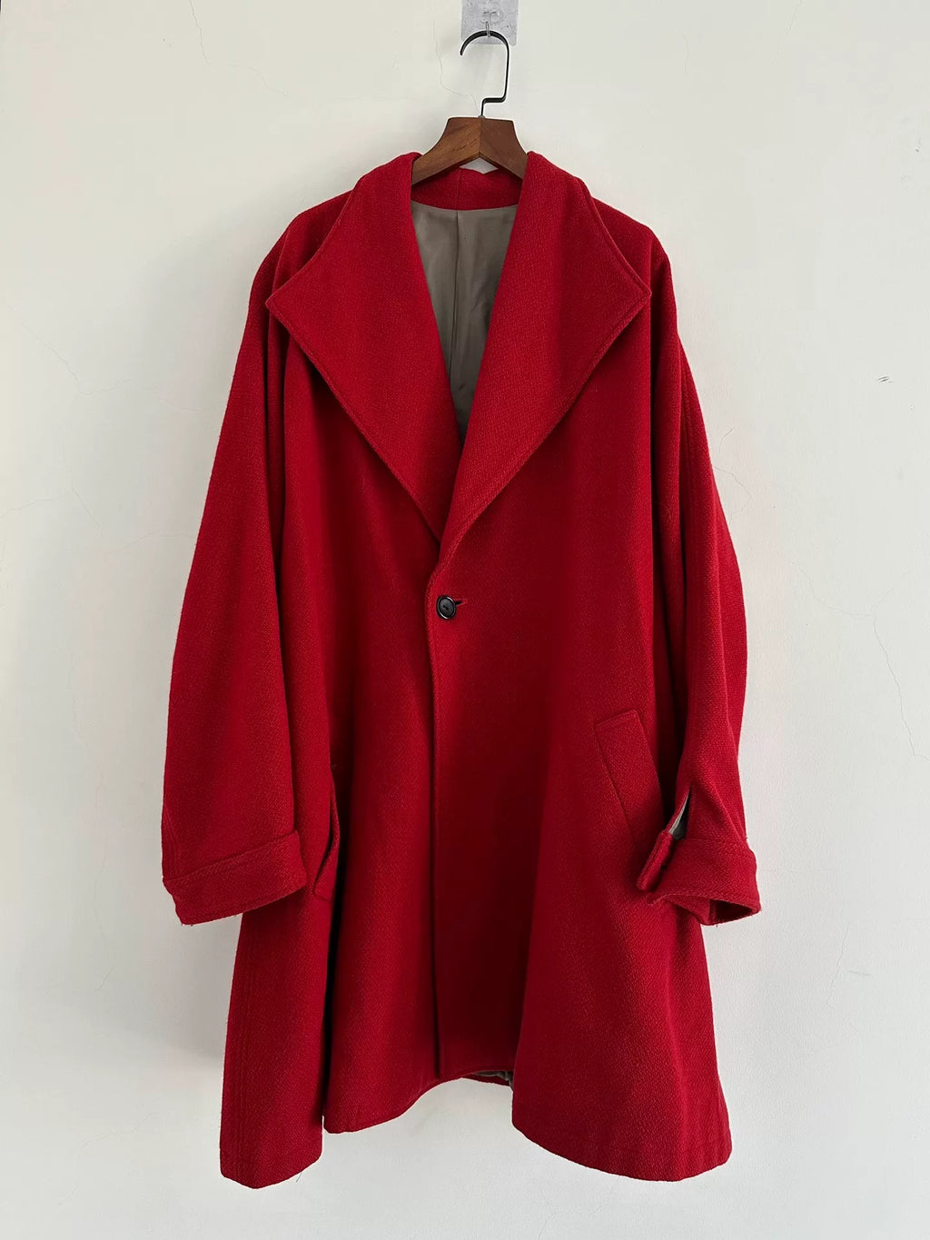 Yohji Yamamoto Y's Lapel Red Coat