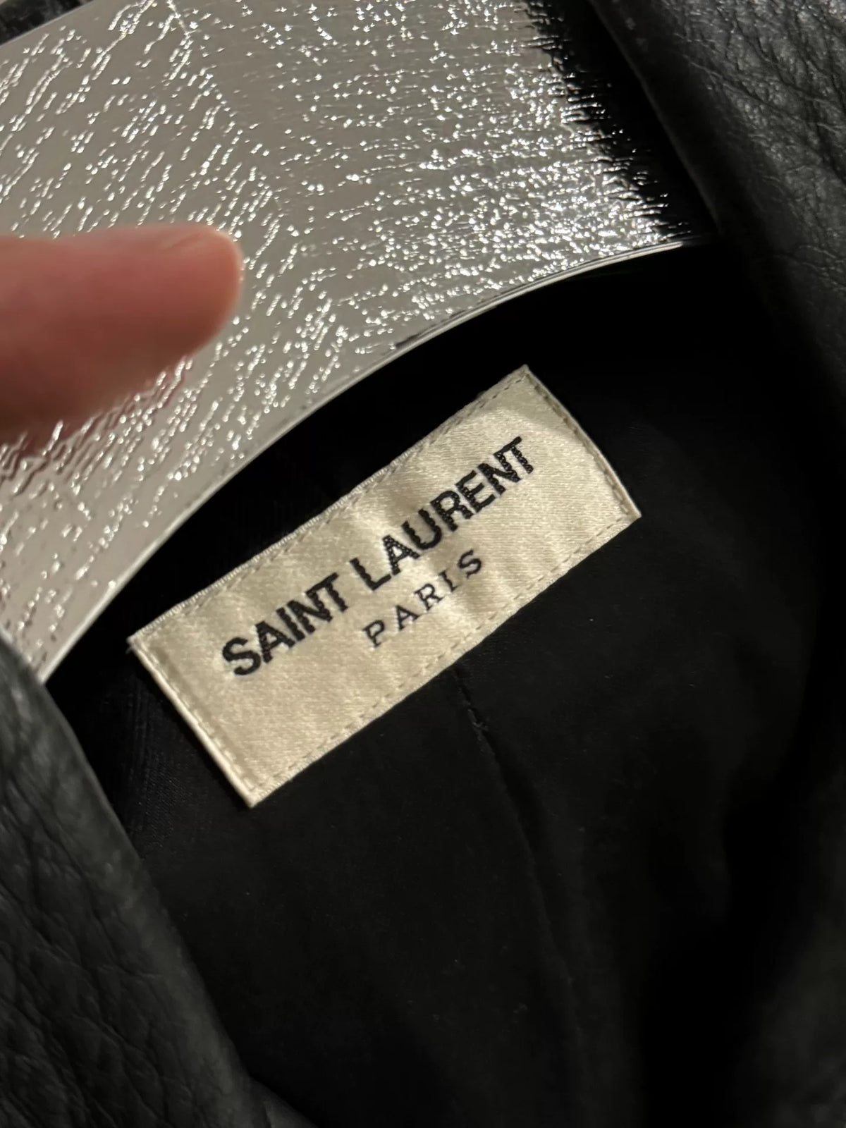 SLP Snake Skin Fringe Leather Jacket