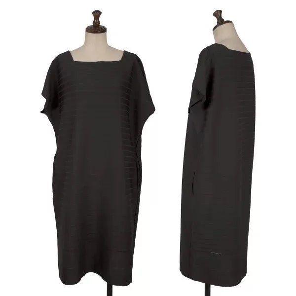 Issey Miyake Vintage Black Pleated Dress
