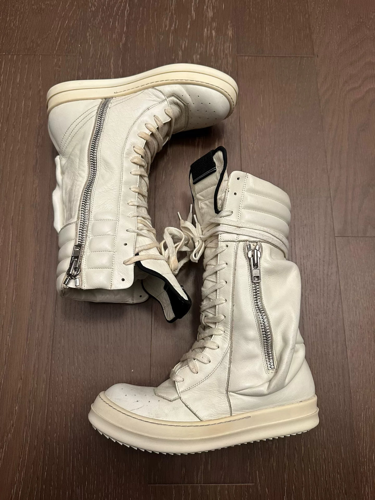 Rick Owens Cargo basket Knight boots