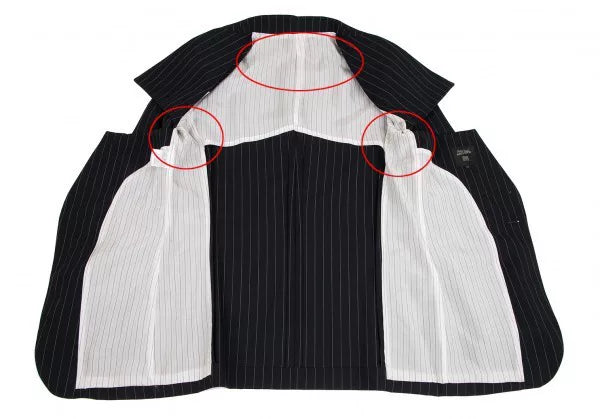 Jean Paul Gaultier Vintage Striped Deconstructed Blazer