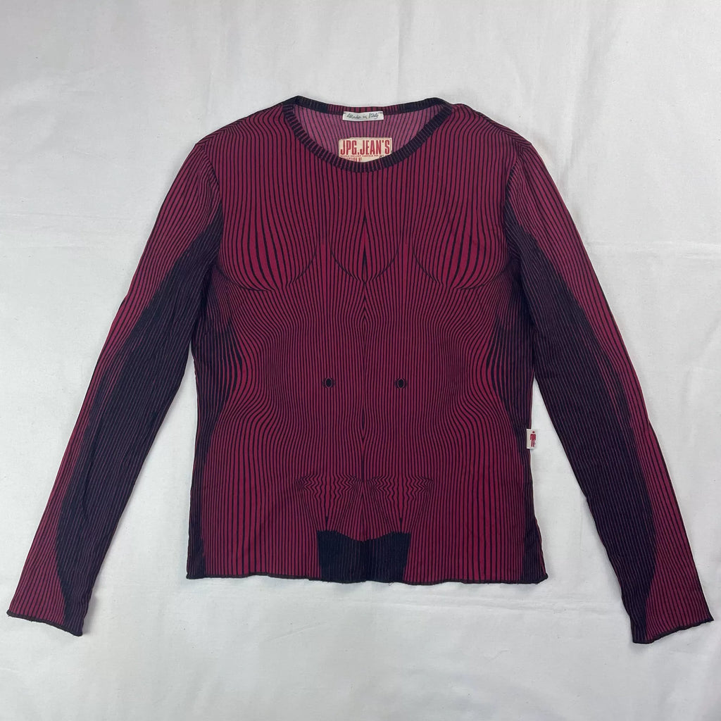 2001 Fall/Winter Jean Paul Gaultier Muscle Print Stretch T-Shirt