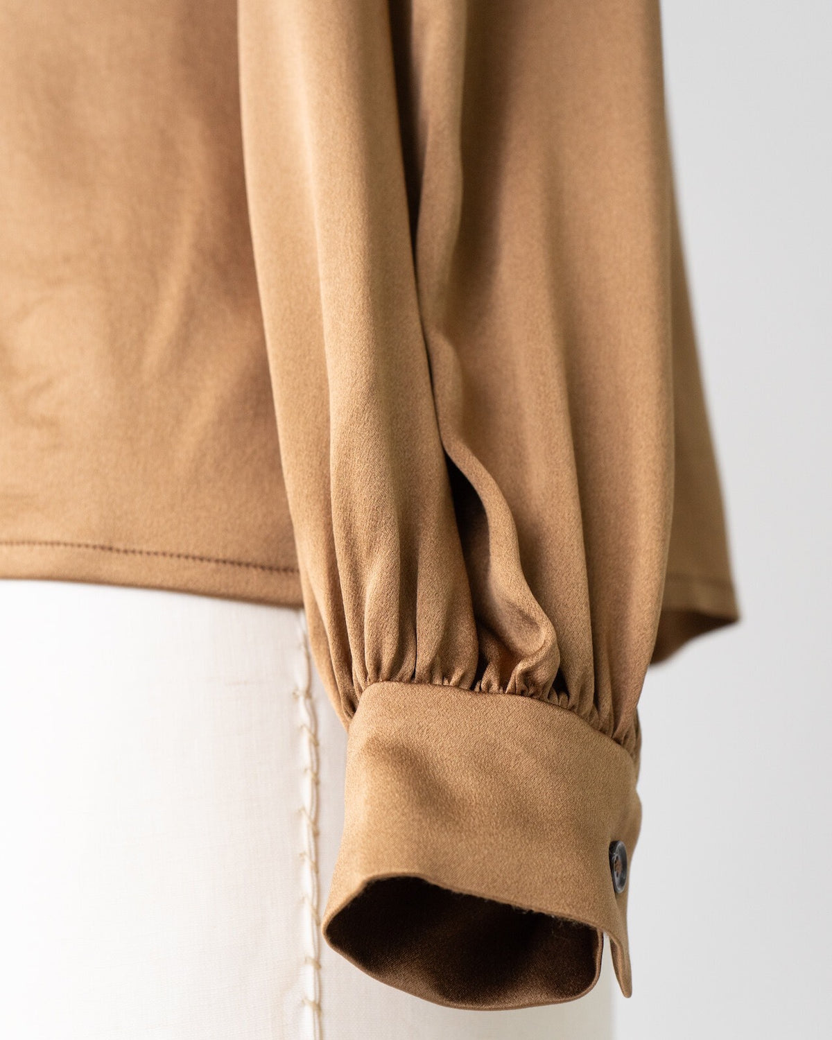 Celine 1990s Silk Long Sleeve Shirt