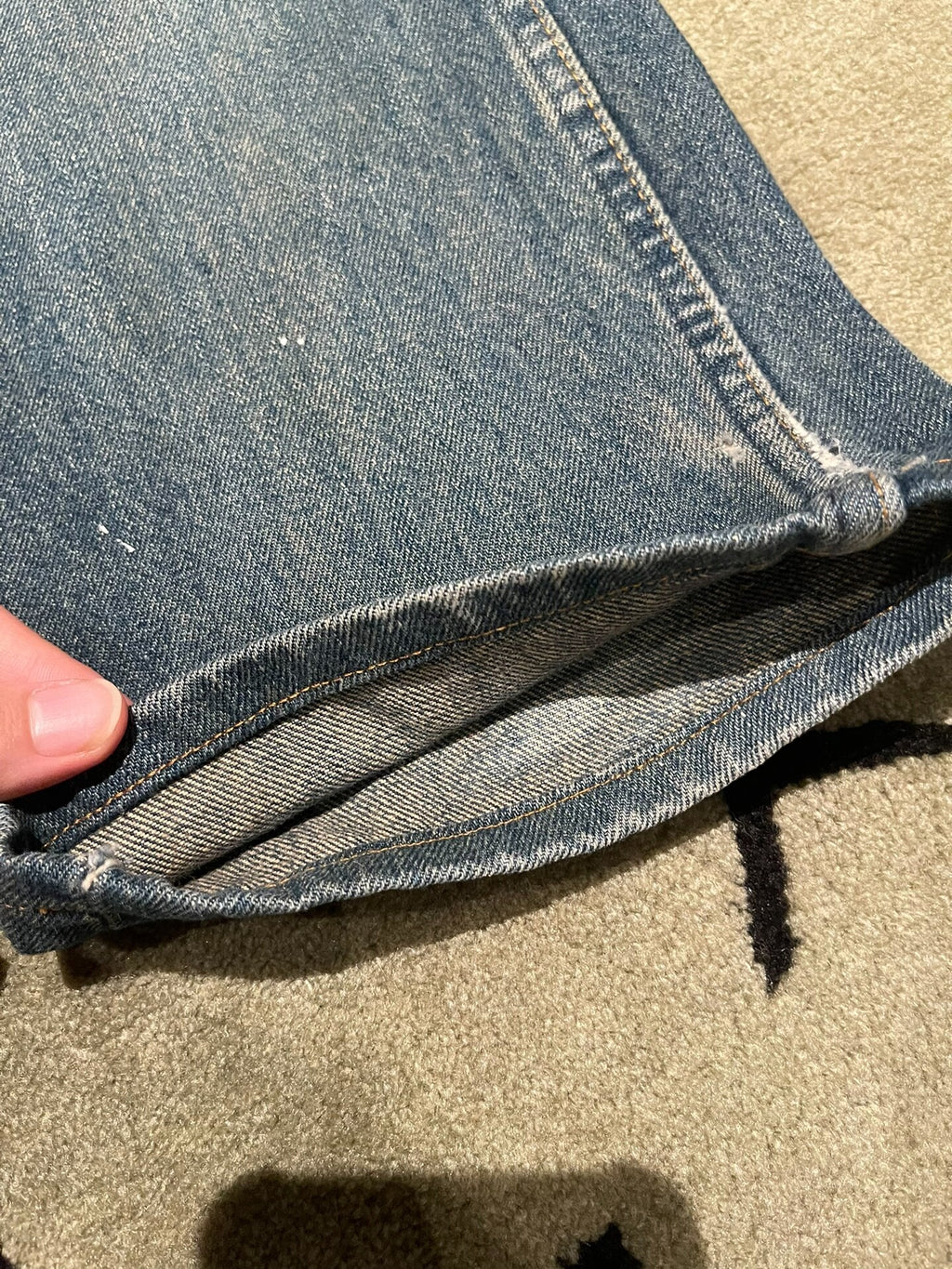 Helmut Lang AW99 Painted Denim Jeans