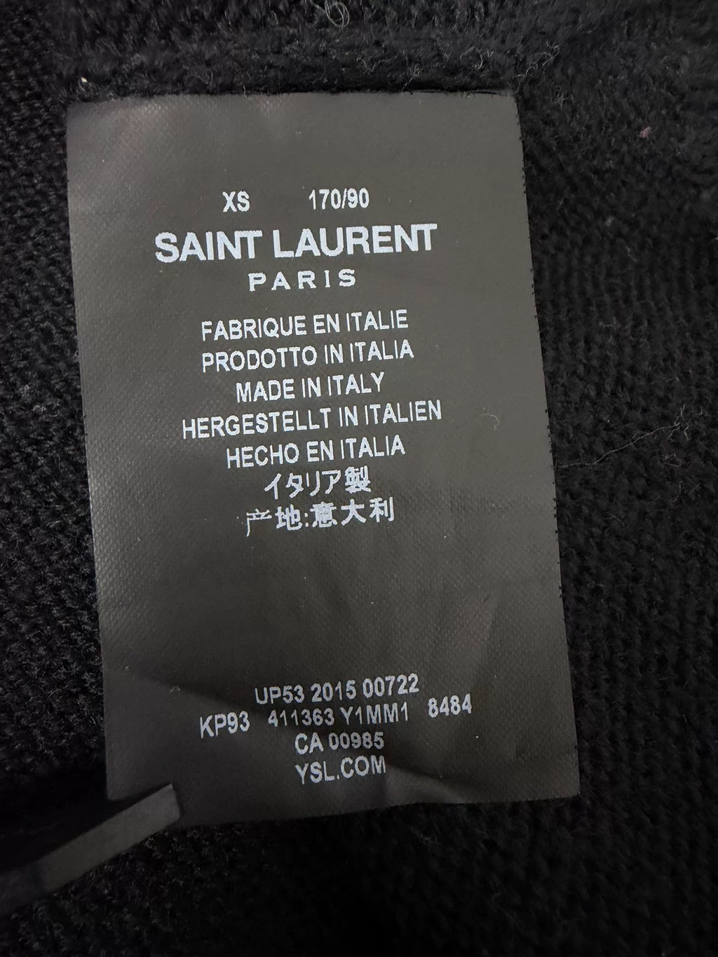 Saint Laurent SS16 Dinosaur Intarsia Sweater