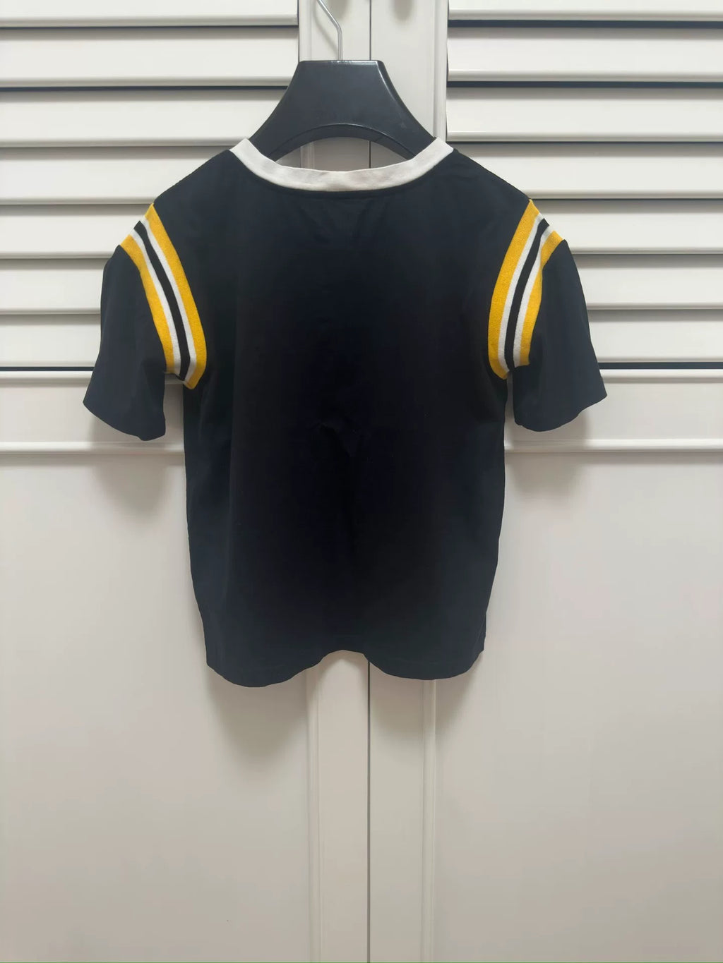 Celine Black Arc de Triomphe Logo Short Sleeve T-Shirt
