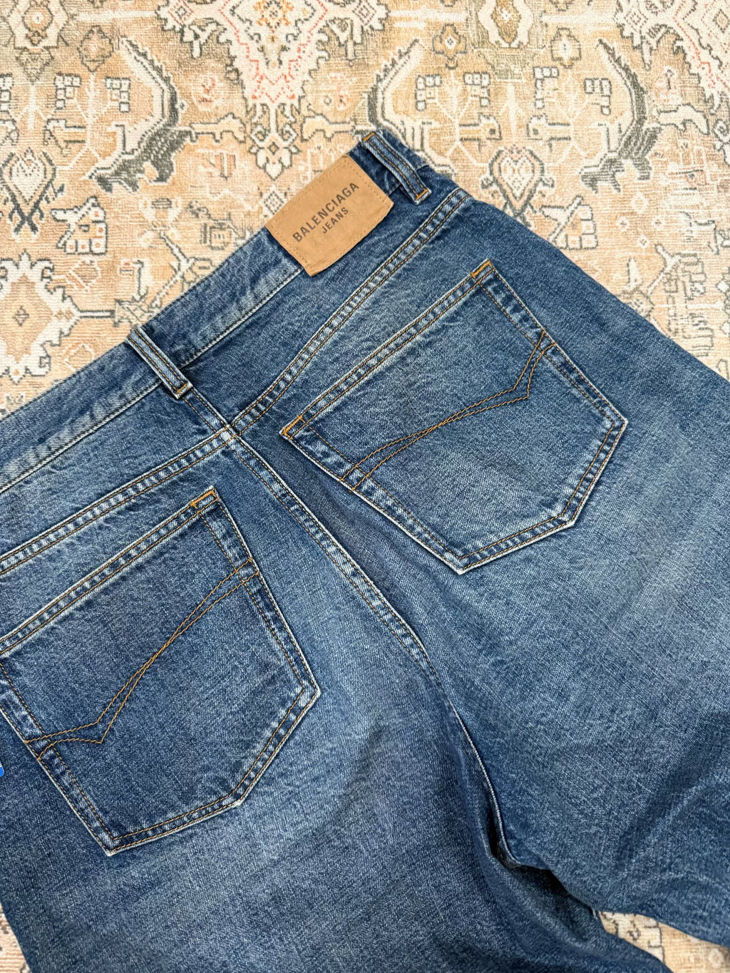 Balenciaga Distressed Baggy Jeans