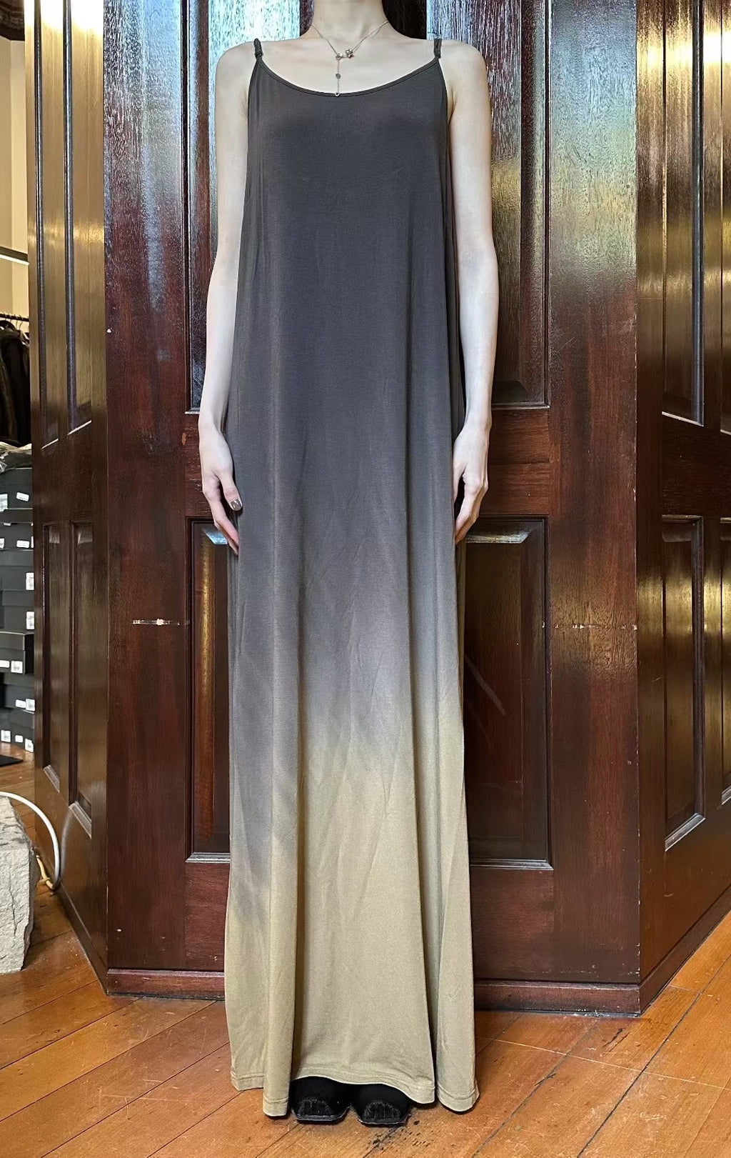 Uma Wang FW25 Main Olive/Brown Daya Dress