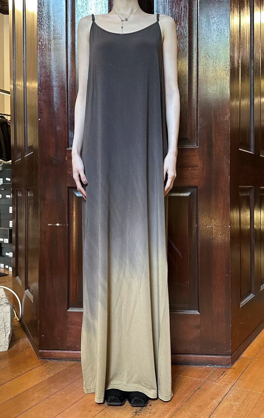 Uma Wang FW25 Main Olive/Brown Daya Dress