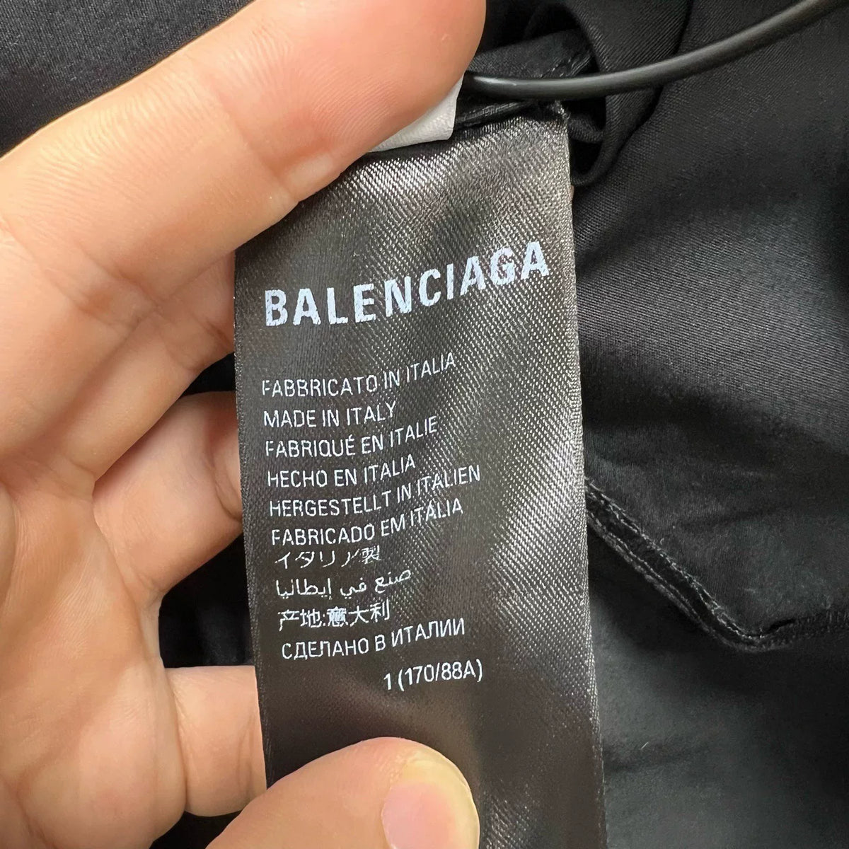 Balenciaga Black Dragon Year Limited Qilin Arm Graffiti Logo Nylon Shirt Jacket