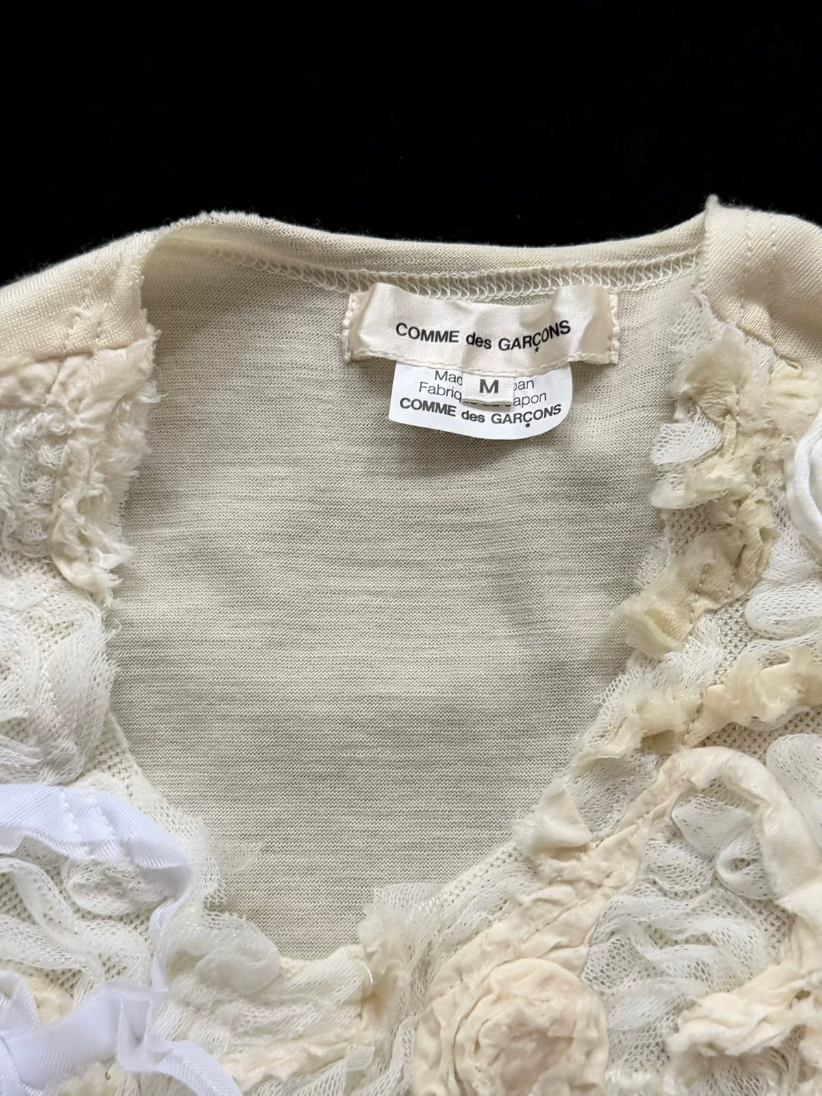 Comme Des Garçons 3D Flower Cotton Vest