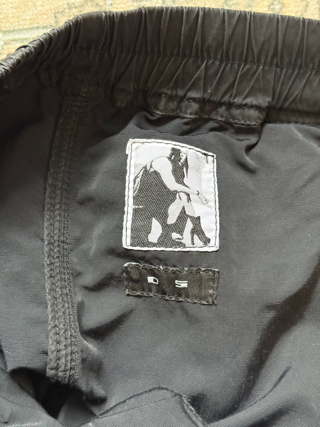 Rick Owens Black Fly-Front Shorts