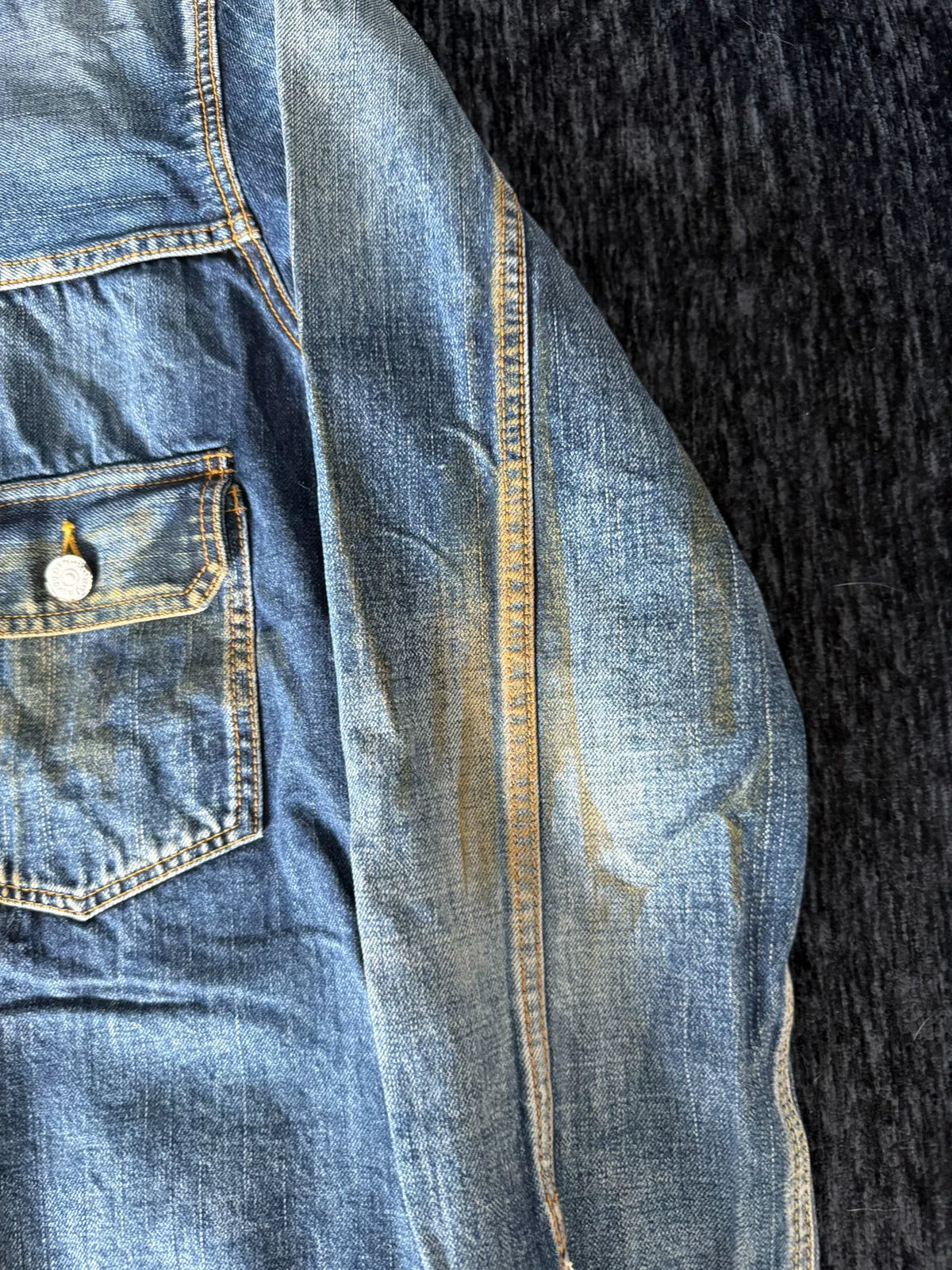 visvim AW19 1000dry Dry3 Heavy Oil Wash 101 Denim Jacket