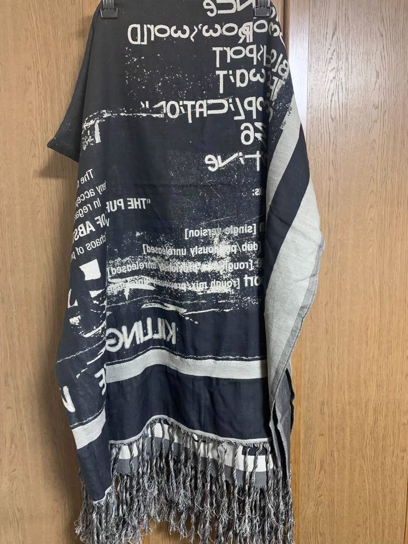 Julius_7 SS11 Killing Joke jacquard scarf large shawl