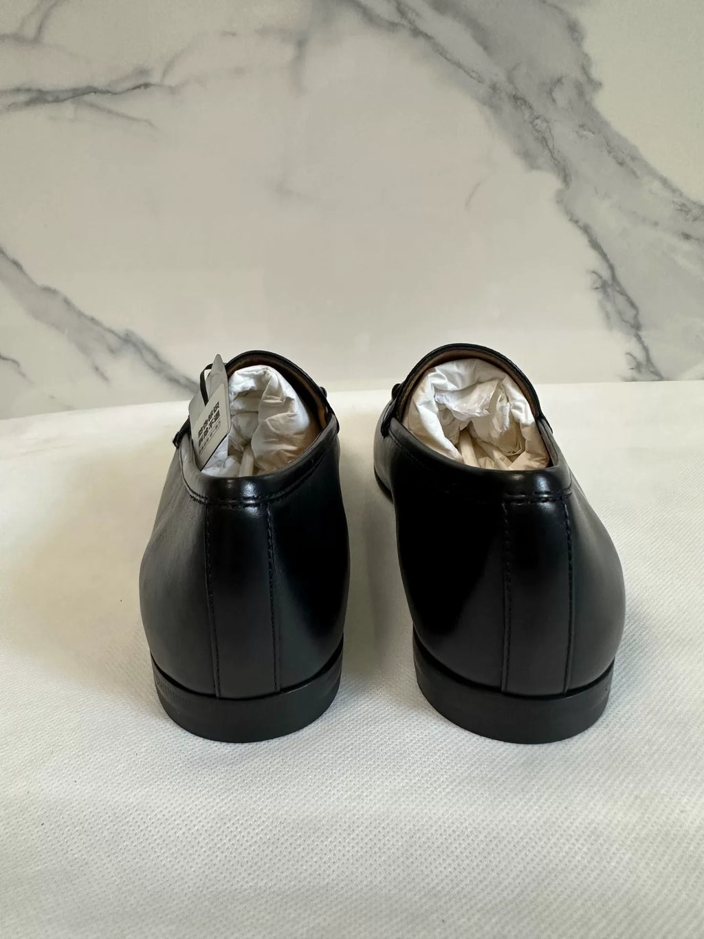 Gucci Black Horsebit Leather Loafers