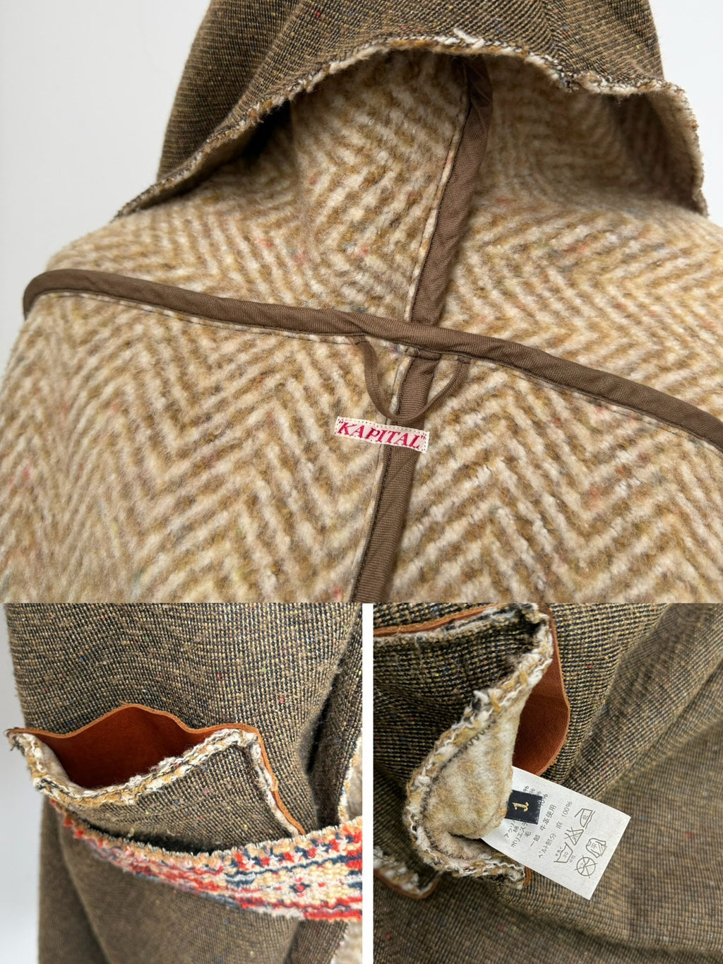 Kapital Kazuhiko Hirata Vintage Long Robe Hooded Coat