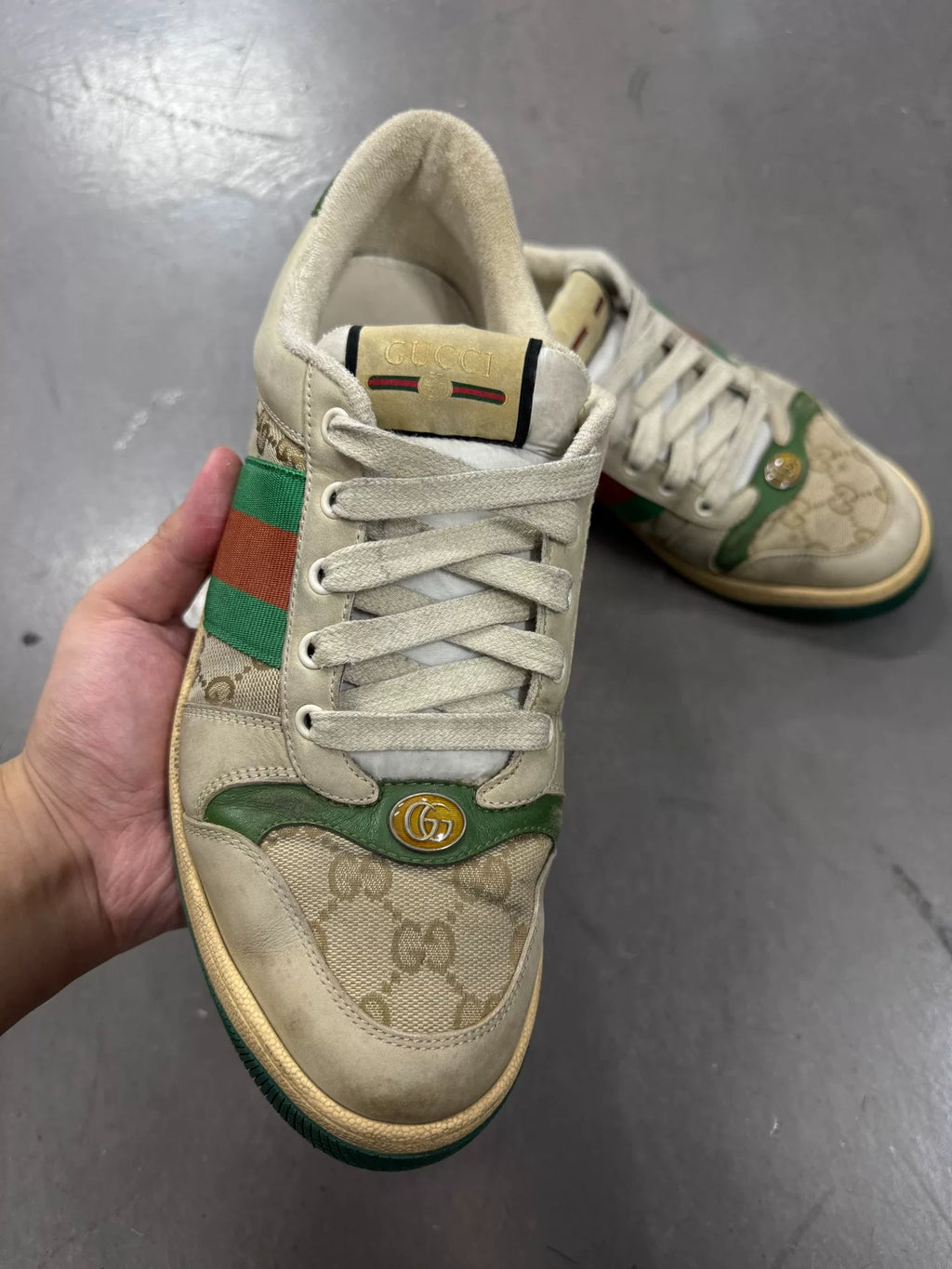 Gucci Distressed Sneakers