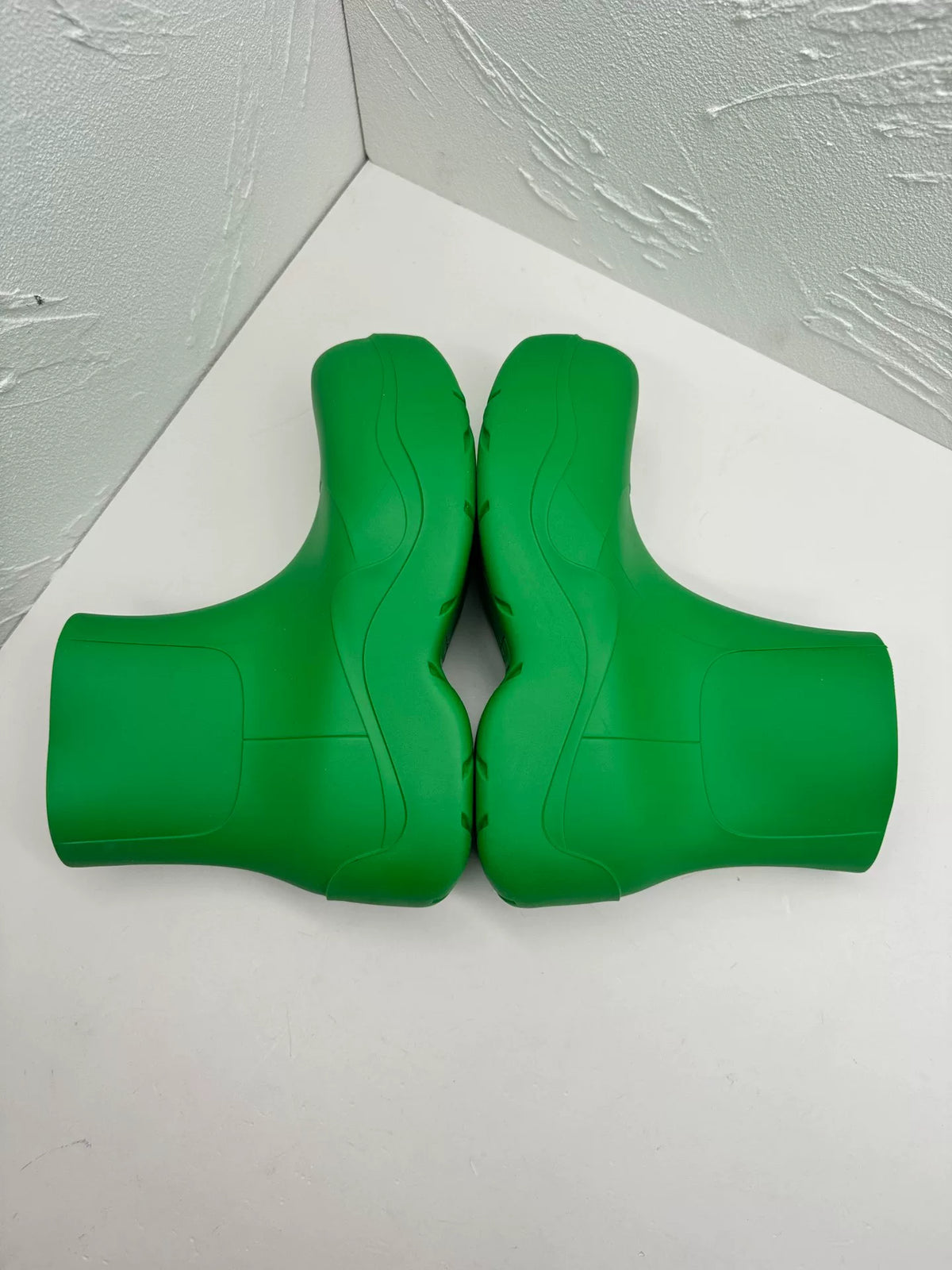 Bottega Veneta Puddle Green Rubber Boots