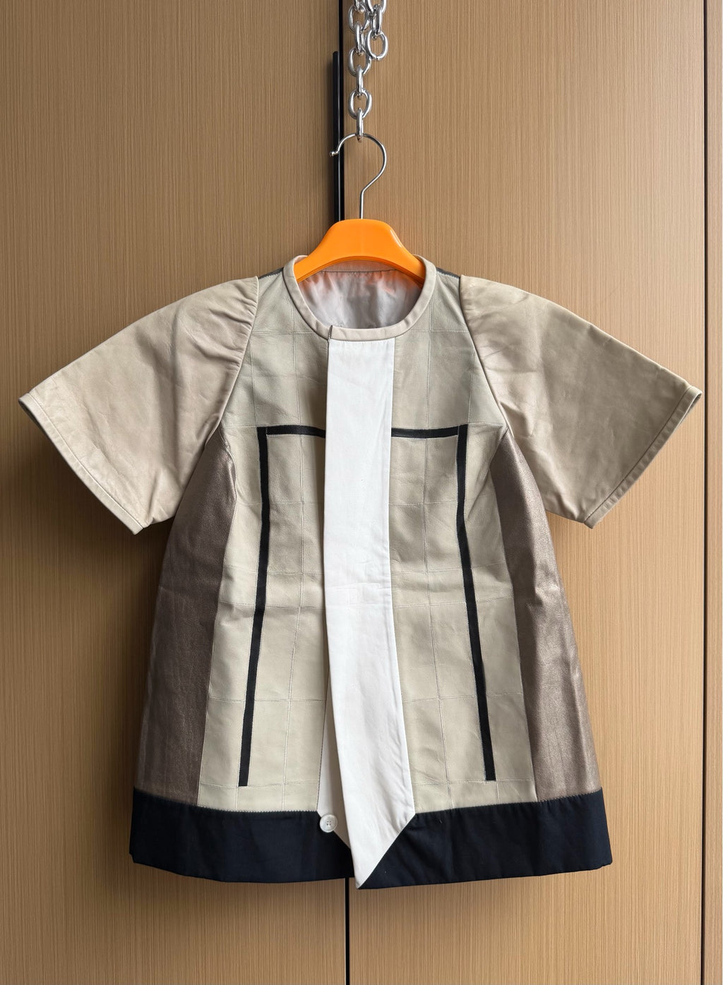 Rick Owens 12SS Leather Button T-Shirt Jacket