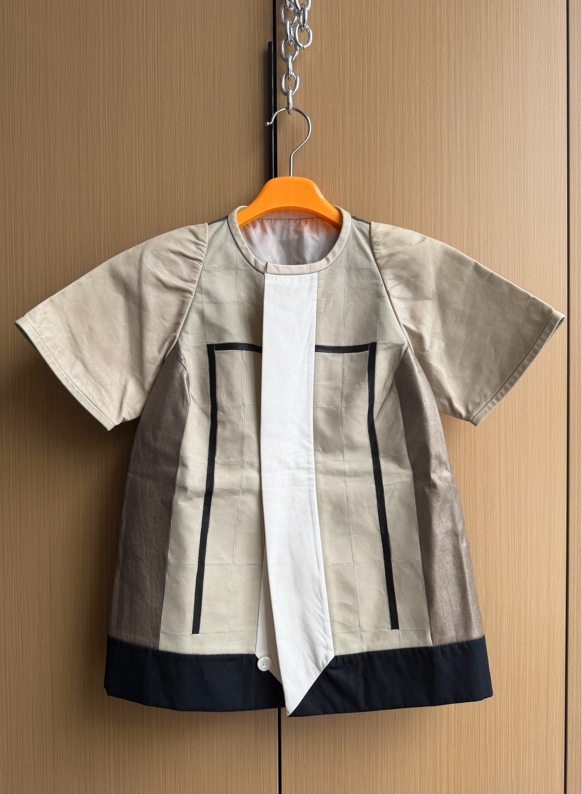Rick Owens 12SS Leather Button T-Shirt Jacket