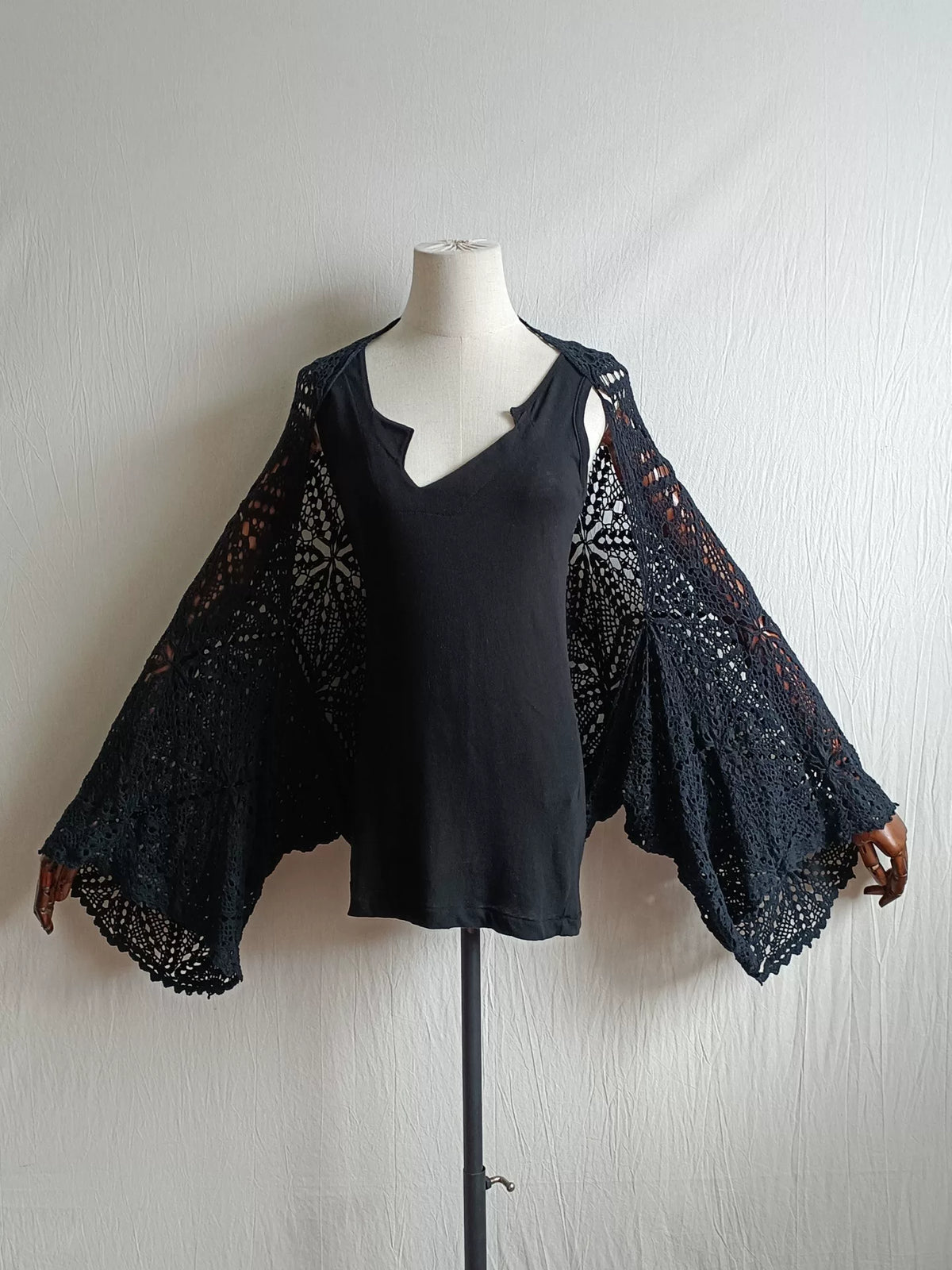 Yohji Yamamoto 03AW Mainline Navy Openwork Shirt